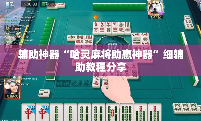 辅助神器“哈灵麻将助赢神器	”细辅助教程分享