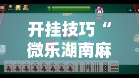 开挂技巧“微乐湖南麻将三打哈有没有开挂神器”其实确实有挂