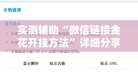 实测辅助“微信链接金花开挂方法”详细分享装挂步骤