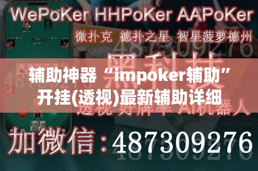辅助神器“impoker辅助	”开挂(透视)最新辅助详细