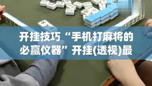 开挂技巧“手机打麻将的必赢仪器”开挂(透视)最新辅助详细