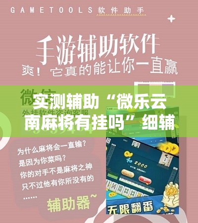 实测辅助“微乐云南麻将有挂吗”细辅助教程分享