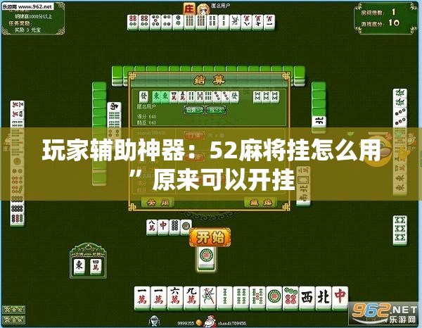 玩家辅助神器：52麻将挂怎么用	”原来可以开挂