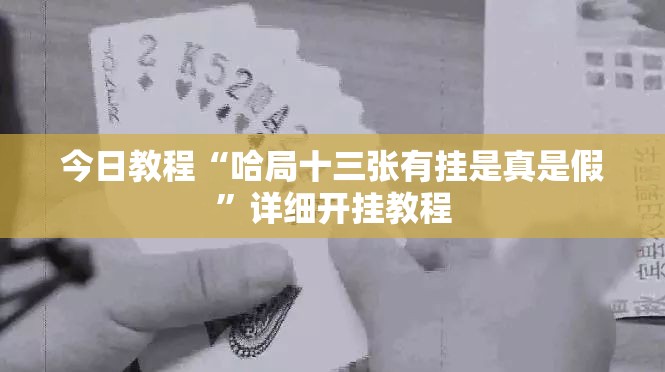 今日教程“哈局十三张有挂是真是假	”详细开挂教程