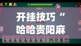 开挂技巧“哈哈贵阳麻将有挂吗	”(辅助神器)开挂详细教程