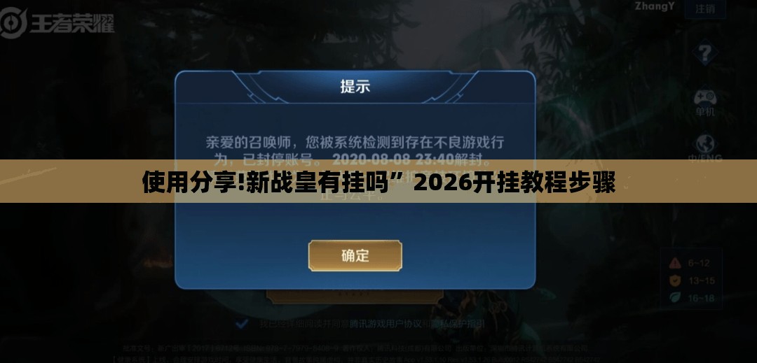 使用分享!新战皇有挂吗	”2026开挂教程步骤