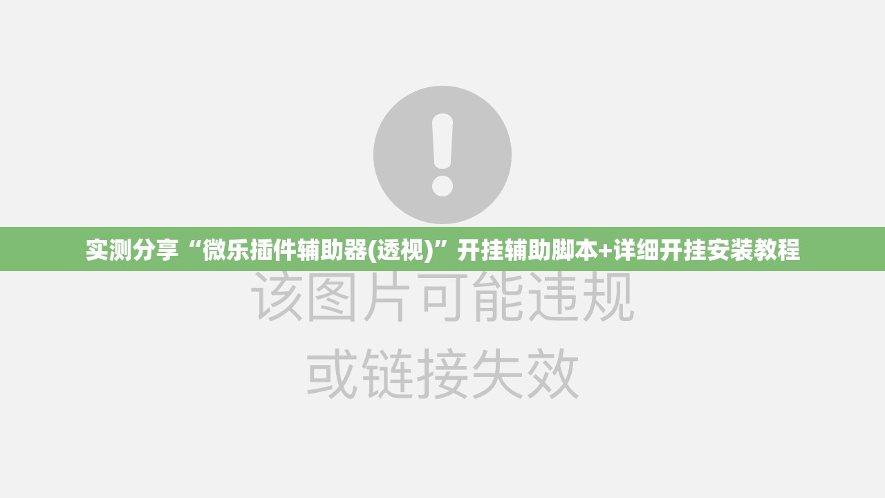 实测分享“微乐插件辅助器(透视)”开挂辅助脚本+详细开挂安装教程