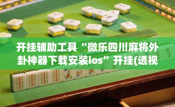 开挂辅助工具“微乐四川麻将外卦神器下载安装ios”开挂(透视)辅助神器
